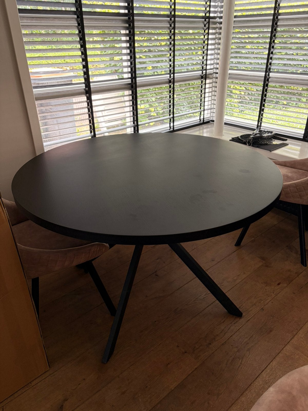 Ronde eettafel 120cm, Huis en Inrichting, Ophalen, Gebruikt, 100 tot 150 cm, Rond