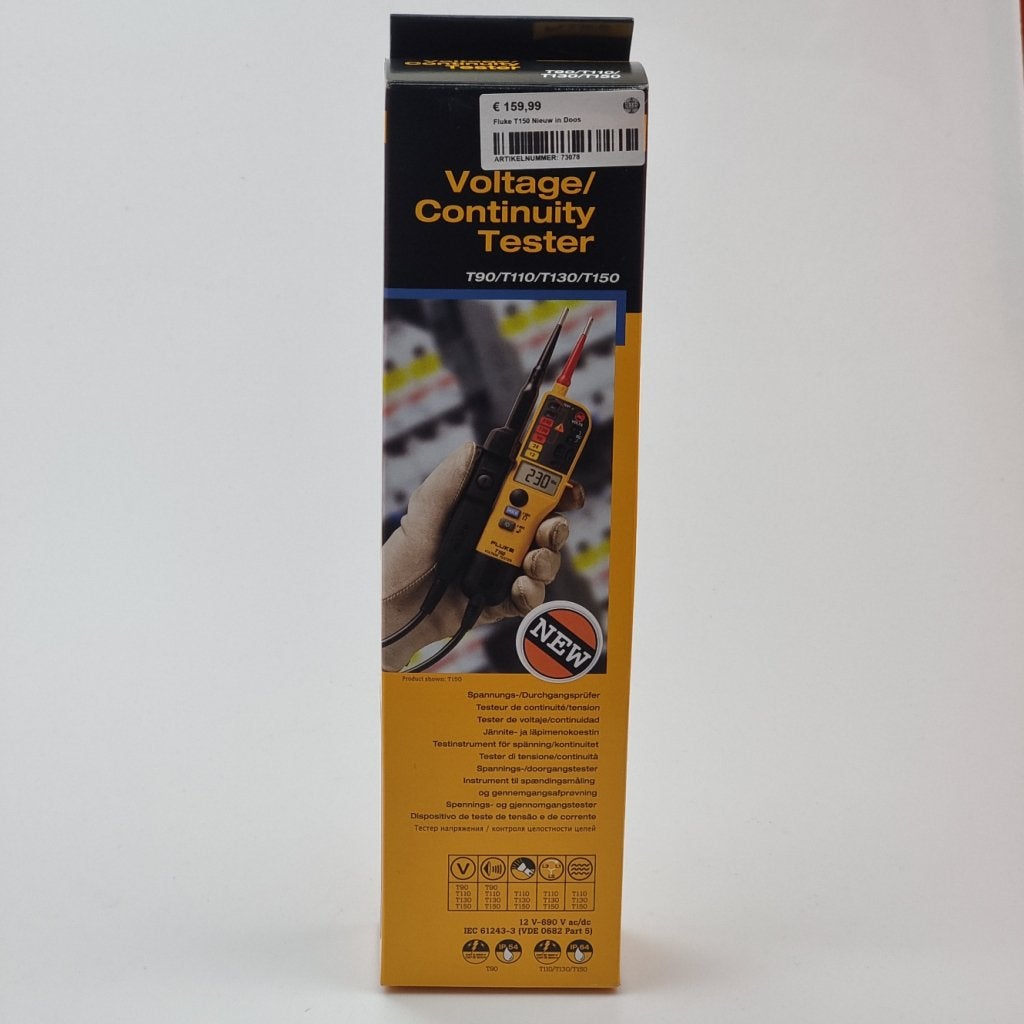 Fluke T150 Spanningtester LCD 12V-690V | Nieuw in doos, Doe-het-zelf en Verbouw, Meetapparatuur, Fluke, Nieuw, https://www.fluke.com/nl-nl/ondersteuning/contact