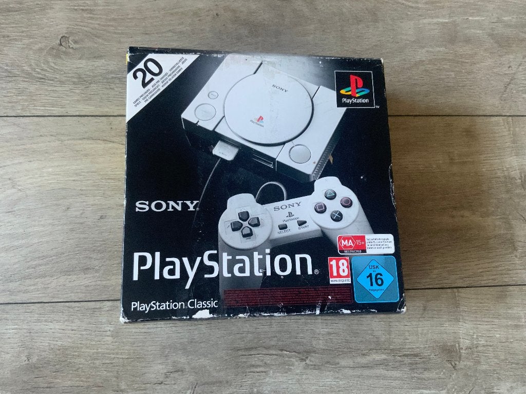 PS1 Classic MINI Playstation 1 PSX PSone, Ophalen of Verzenden, Zo goed als nieuw, Met 2 controllers, Met games