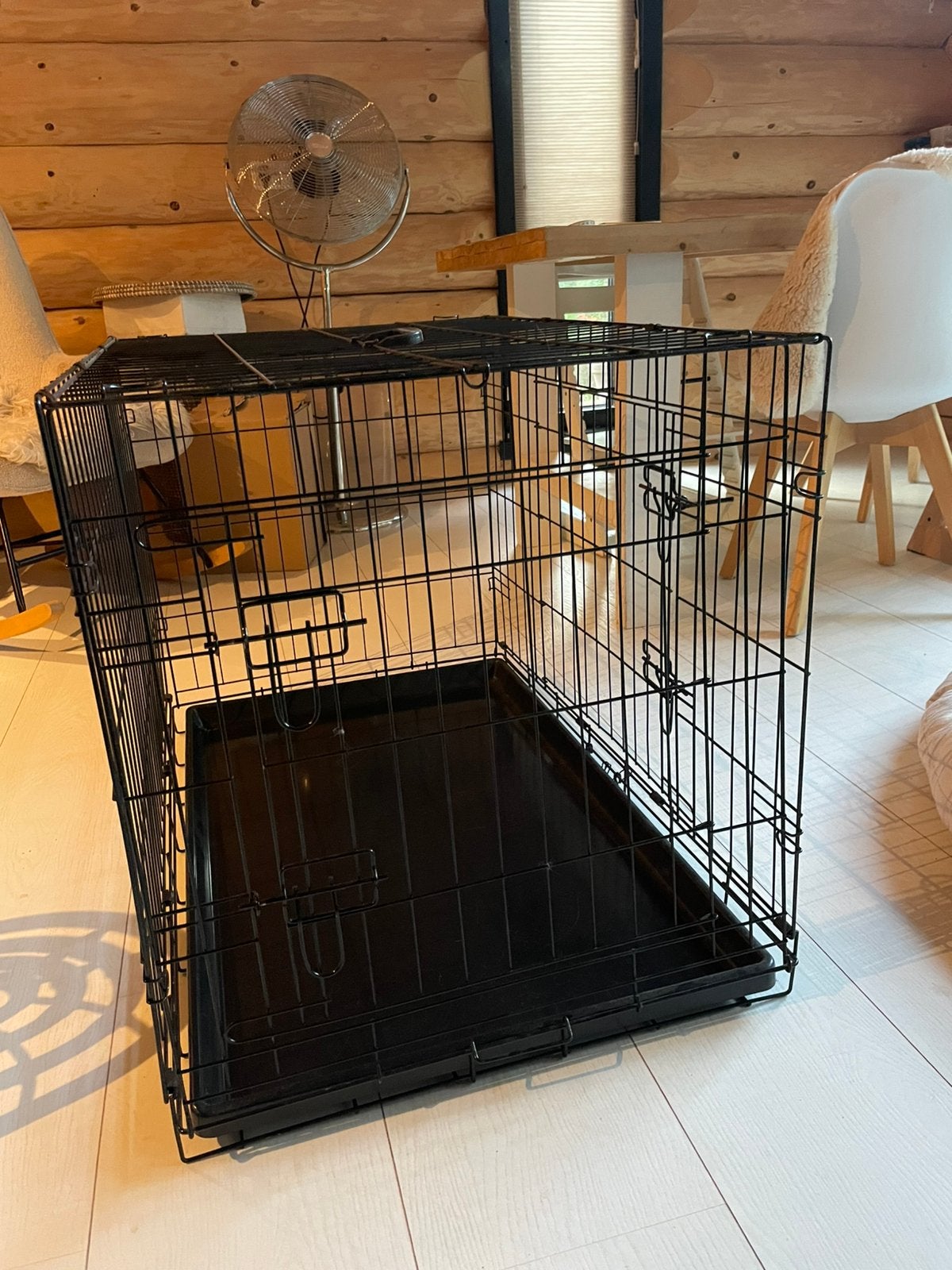 Bench hond zwart 92x60x62cm M, Ophalen, Zo goed als nieuw