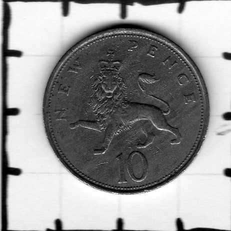 Munt Groot-Brittannië 10 new pence 1970., Verzenden, Overige landen, Losse munt