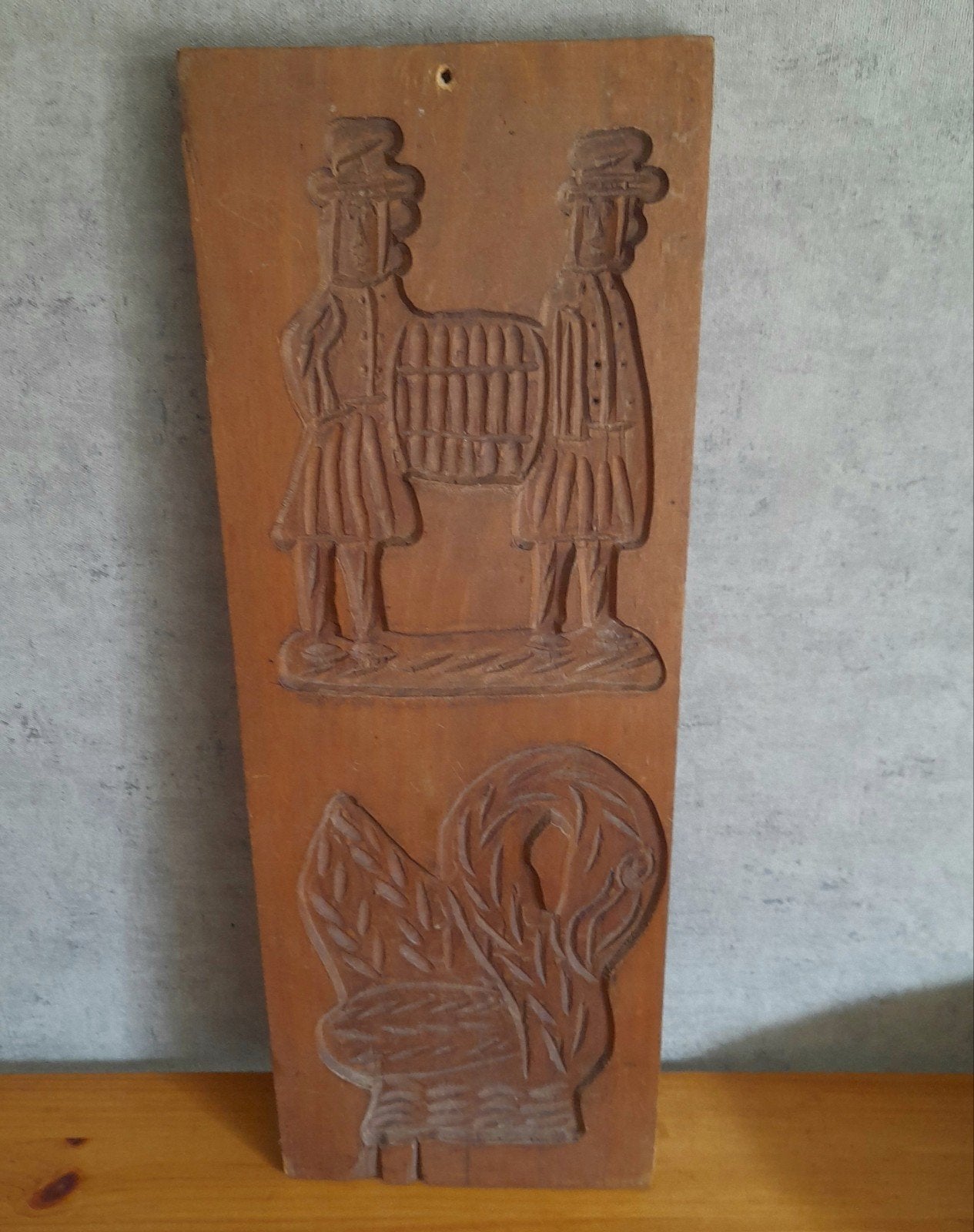 Oude speculaasplank koekplank afm 50x19 cm NR 6, Ophalen of Verzenden