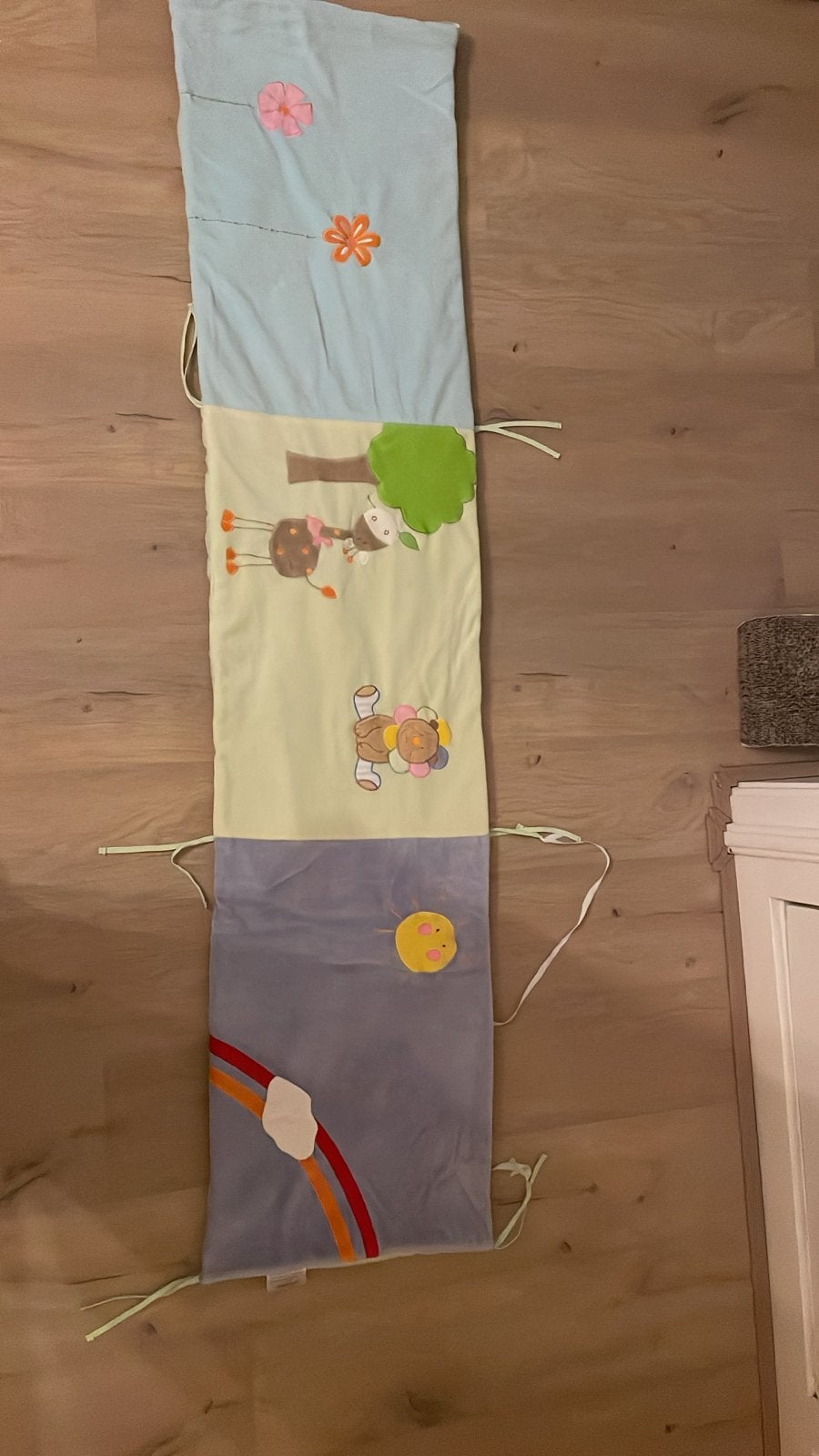 Baby bed bumper met dieren en natuur motieven, Gebruikt, Overige merken, Overige typen, Ophalen of Verzenden