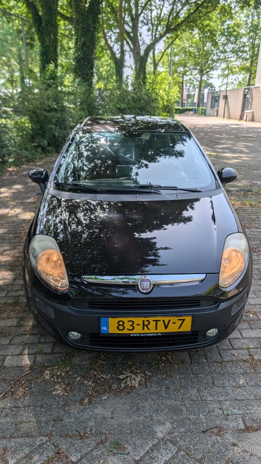 Fiat Punto 1.4 8V 57/77 Dualogic 5-D 2011 Zwart, 40 €/maand, 4 cilinders, 400 kg, Zwart