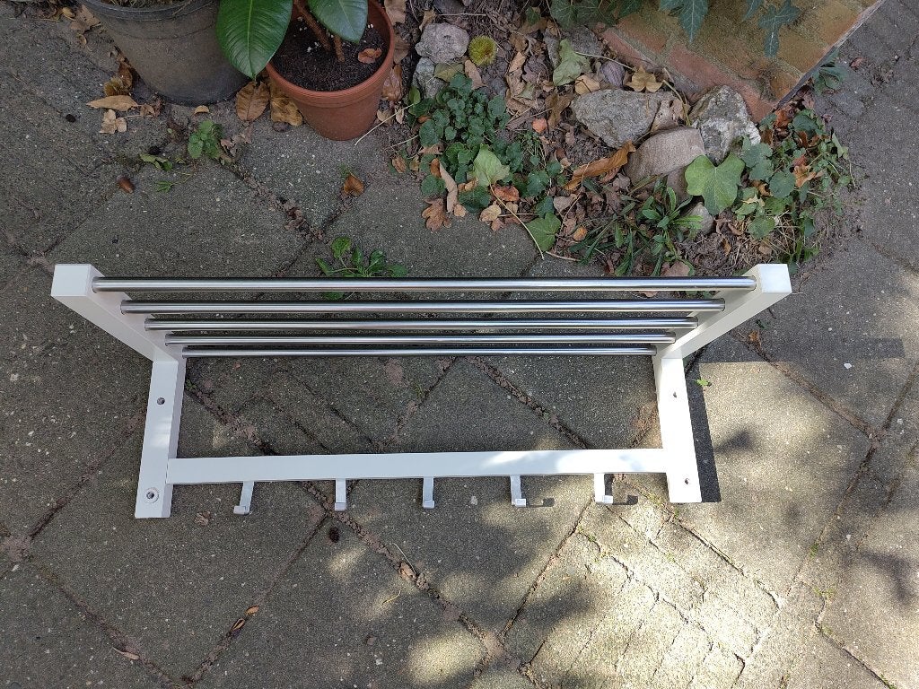 kapstok, wit, Wandkapstok, Gebruikt, Ophalen of Verzenden, Minder dan 100 cm