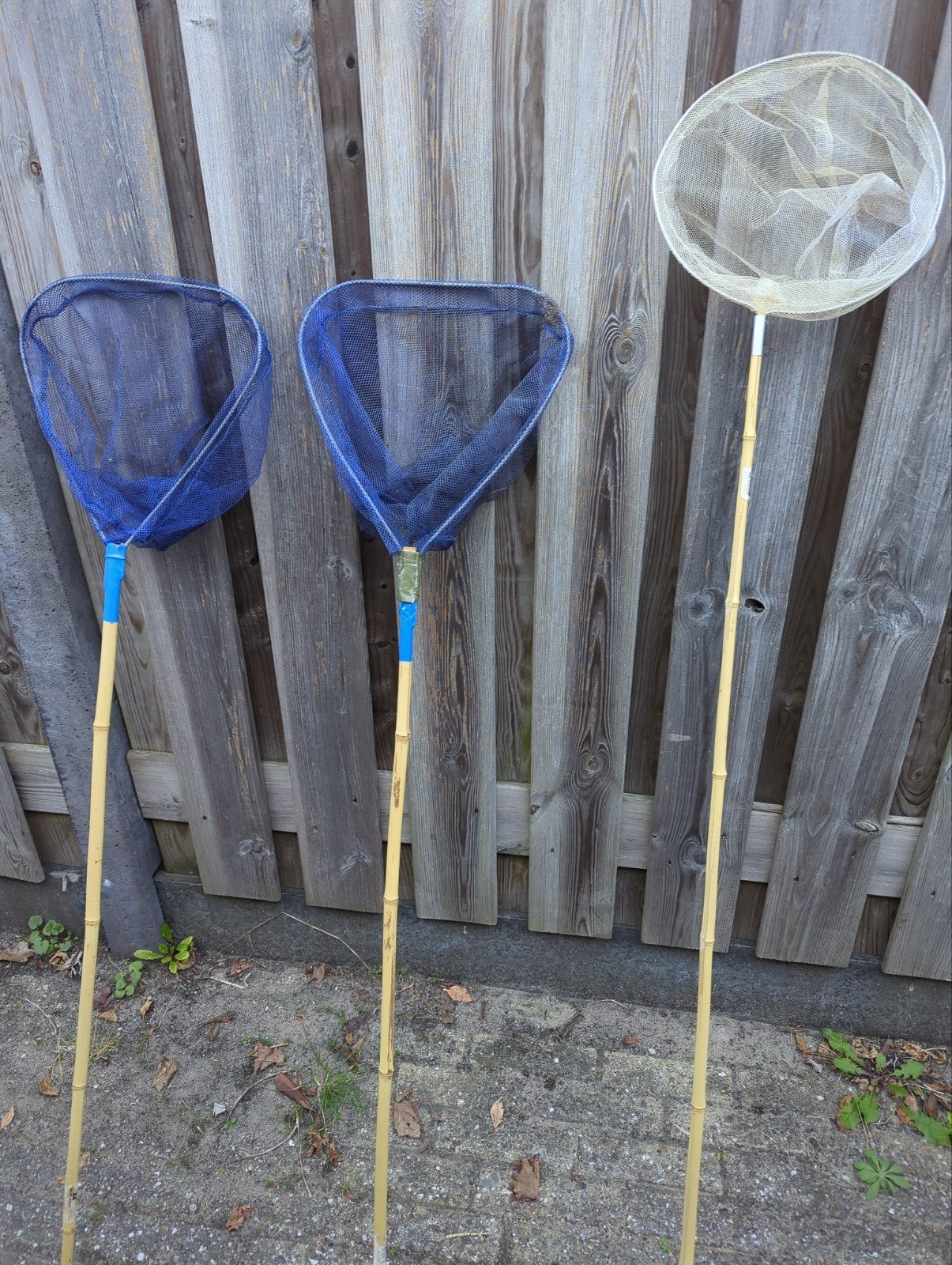 3 Schepnetjes voor vissen of insecten, Ophalen, Gebruikt