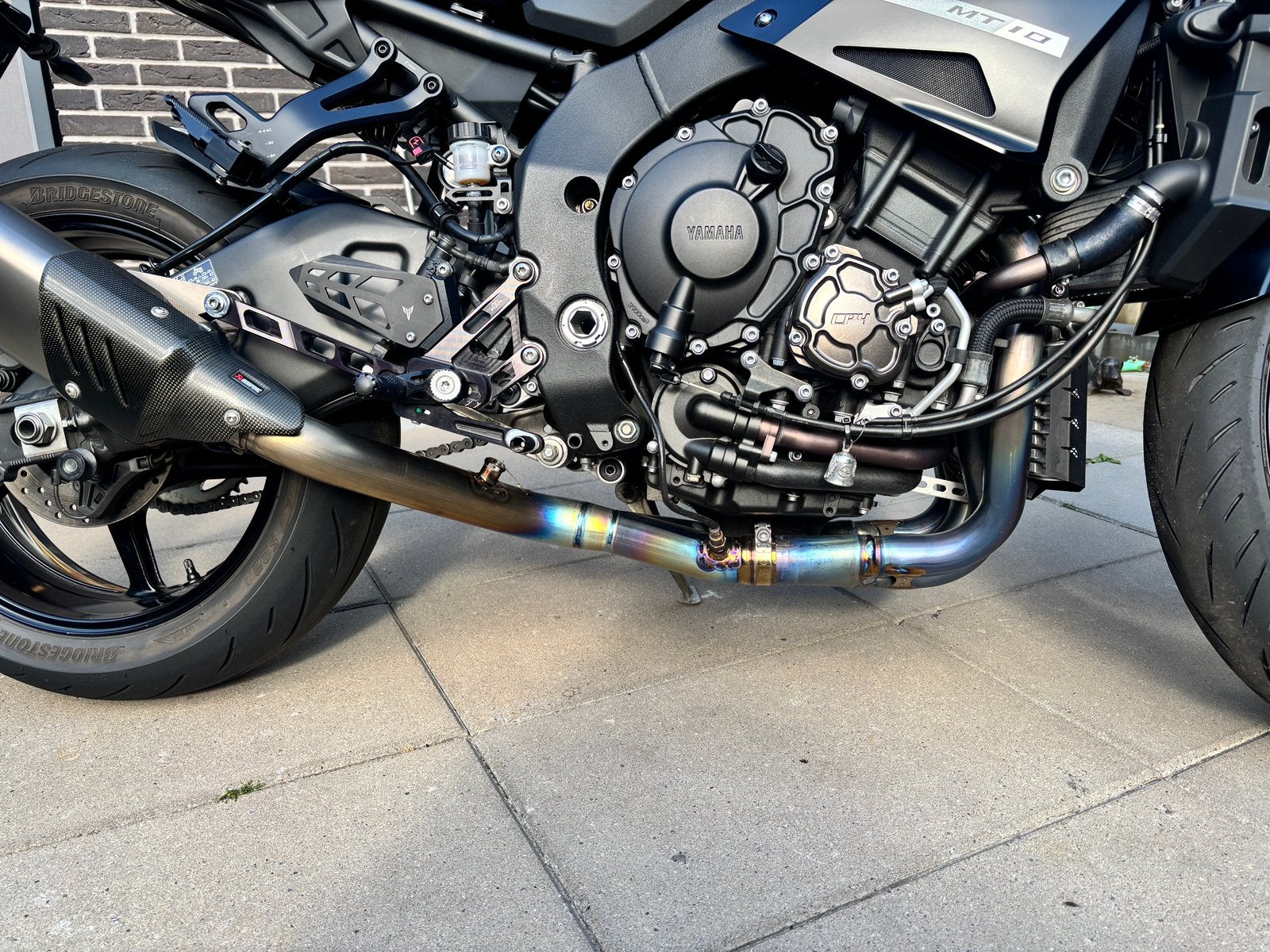 Titanium voorbochten yamaha r1-m mt-10 mt 10, Ophalen, Gebruikt