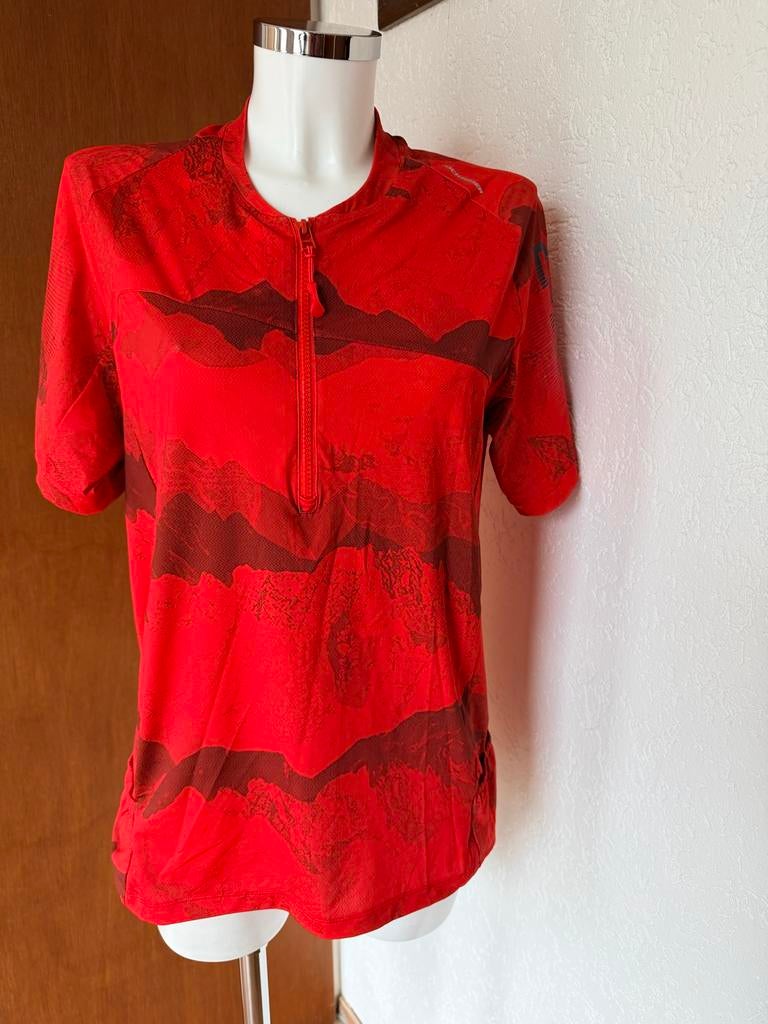 Rockrider Wielren Shirt Maat L - Rood met Patroon van decath, Ophalen of Verzenden, Zo goed als nieuw, Kleding