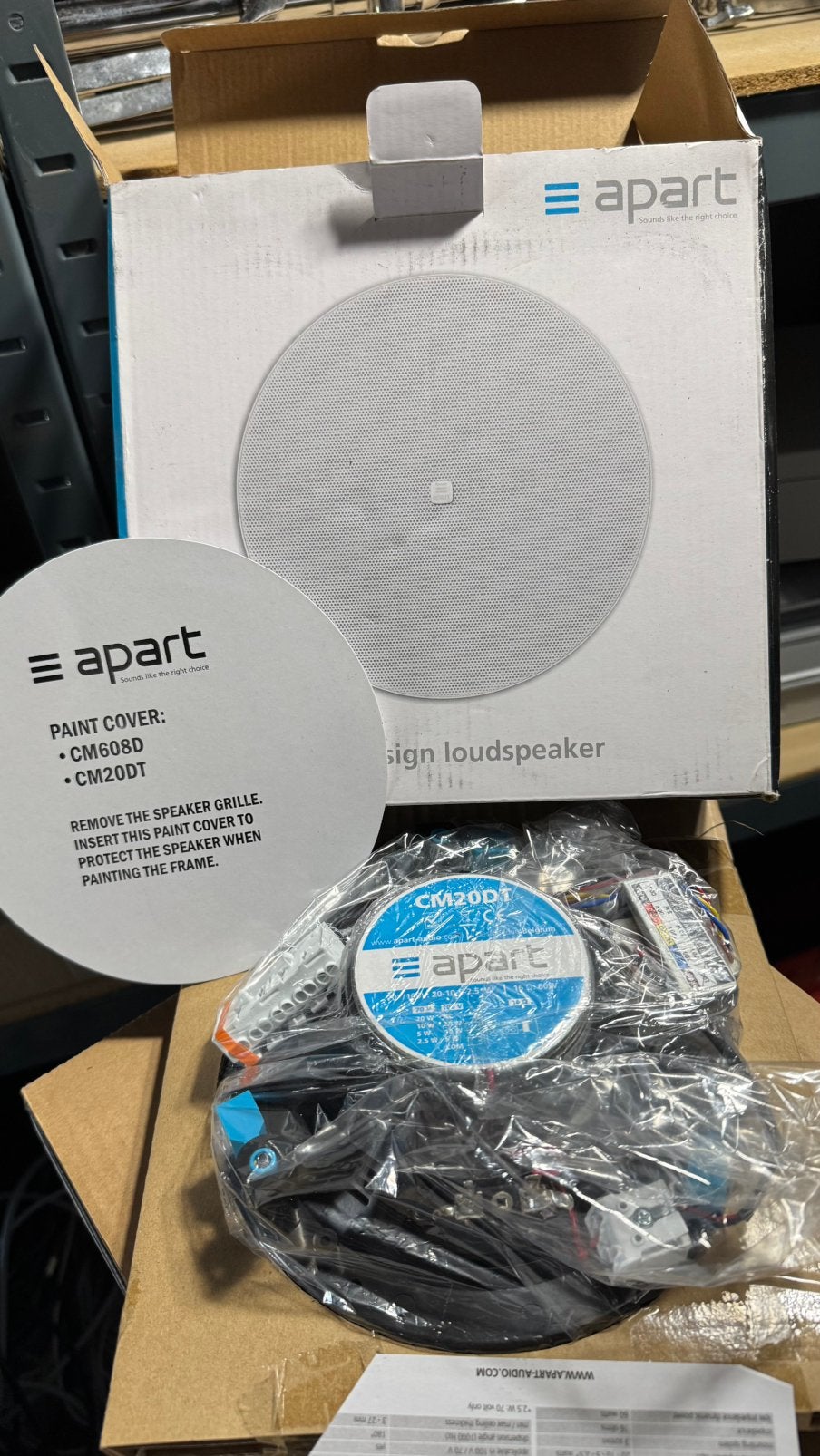 APART CM20DT Plafond Speaker, Overige merken, Nieuw, Ophalen of Verzenden, Minder dan 60 watt
