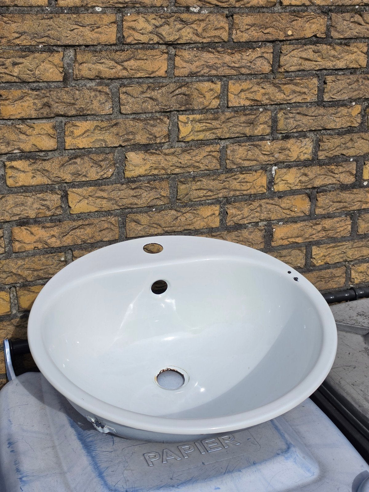 Retro Emaille Wasbak - Vintage Stijl, Ophalen