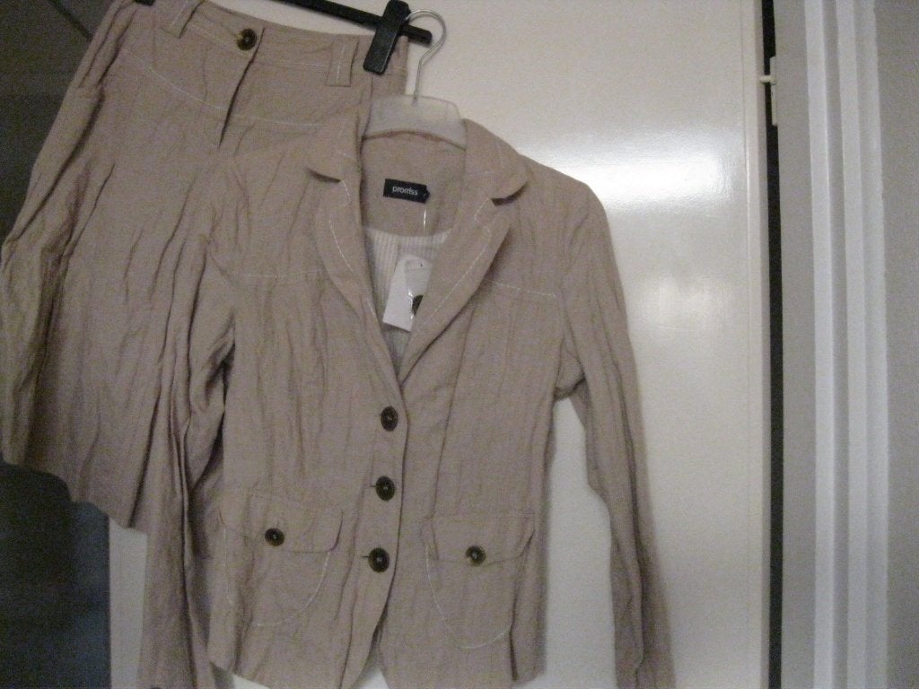 Promiss jasje + rok beige 36 /s nieuw!, Promiss, Kostuum of Pak, Verzenden, Beige