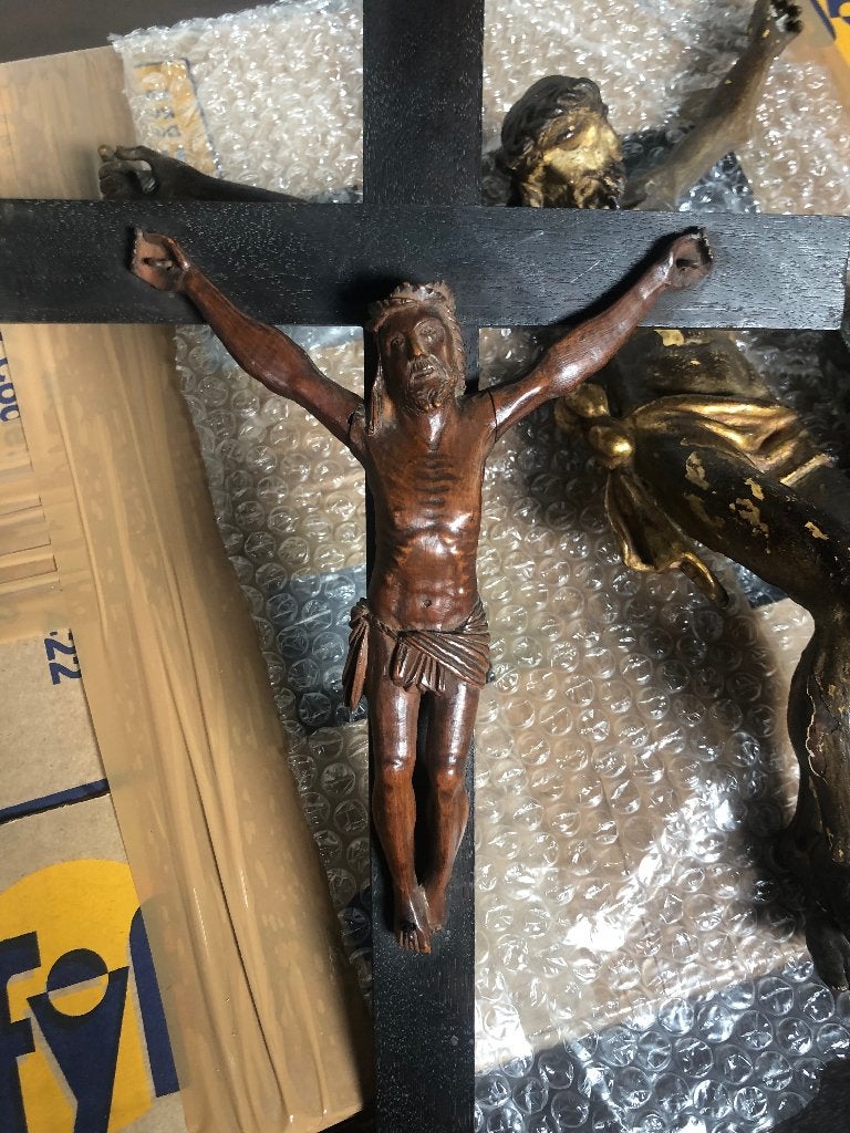 Antiek antieke corpus kruisbeeld Christus, Antiek en Kunst, Antiek | Religie, Ophalen of Verzenden