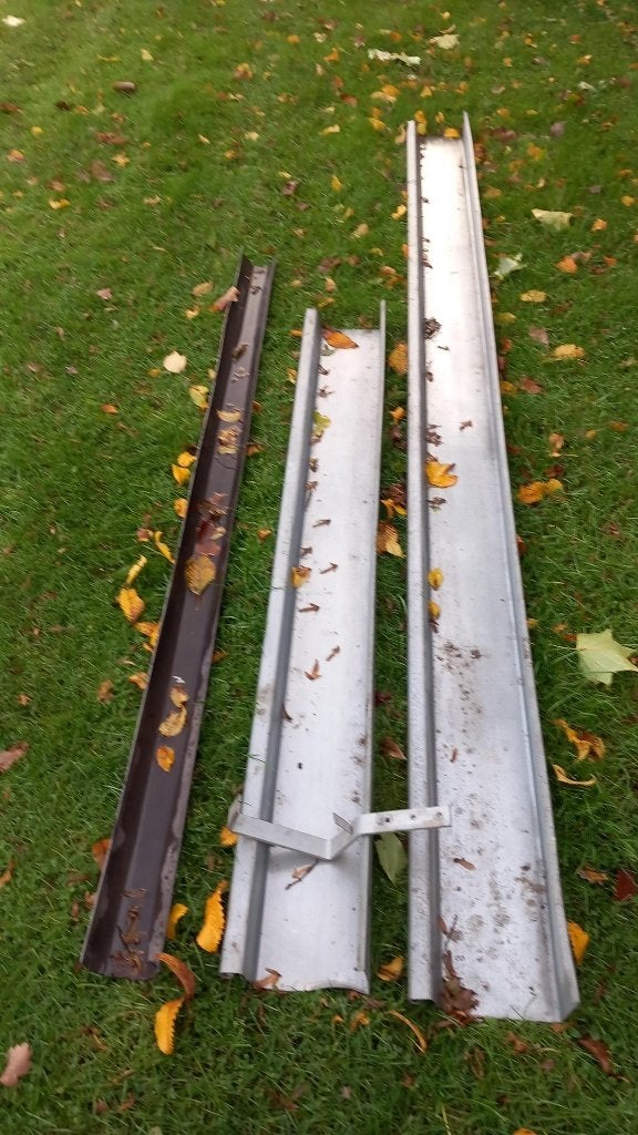 zinken dakgoot, Minder dan 20 mm, 2 tot 4 meter, Ophalen of Verzenden, Zo goed als nieuw