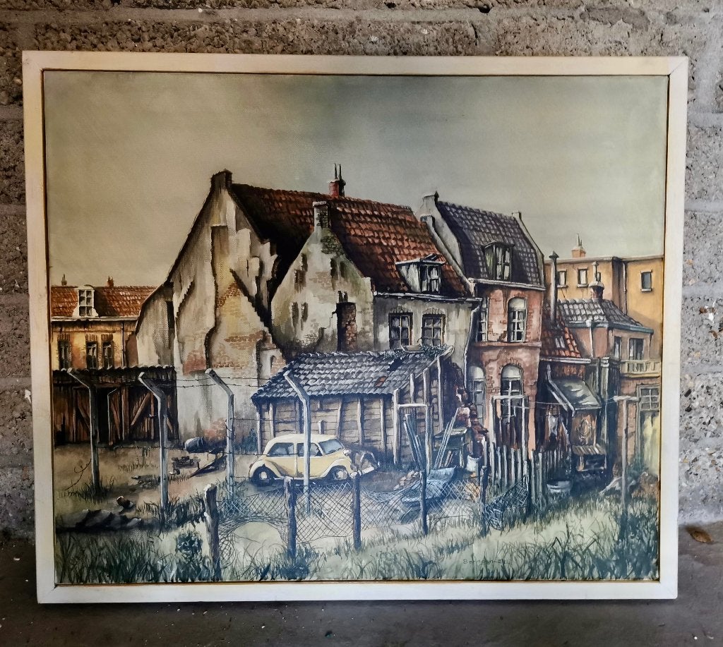 Hans Beringen (Jeroen Bosch van de Betuwe) "De Helling", Antiek en Kunst, Ophalen of Verzenden, Gesigneerd