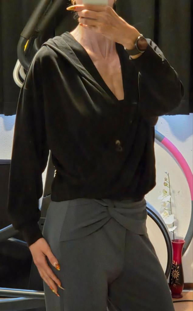 OYSHO sweatshirt zwart maat M, Kleding | Dames, Sportkleding, Ophalen of Verzenden, Zo goed als nieuw, Maat 38/40 (M), Zwart