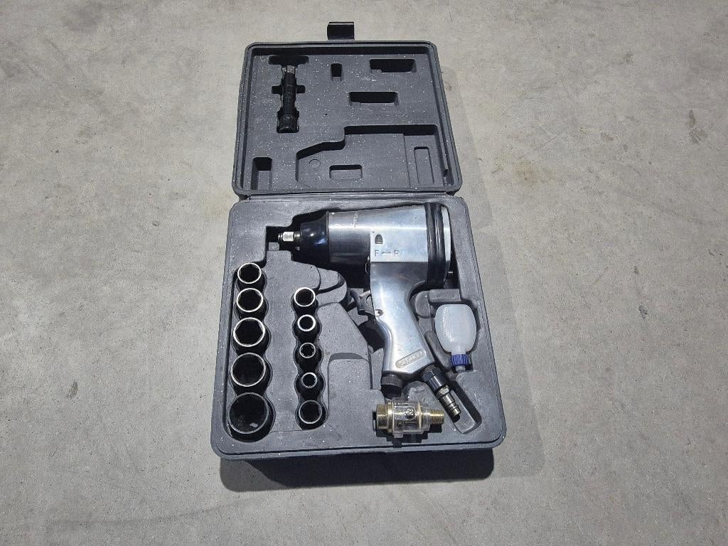 Topcraft Pneumatische Slagmoersleutelset, Auto diversen, Autogereedschap, Ophalen of Verzenden, Gebruikt