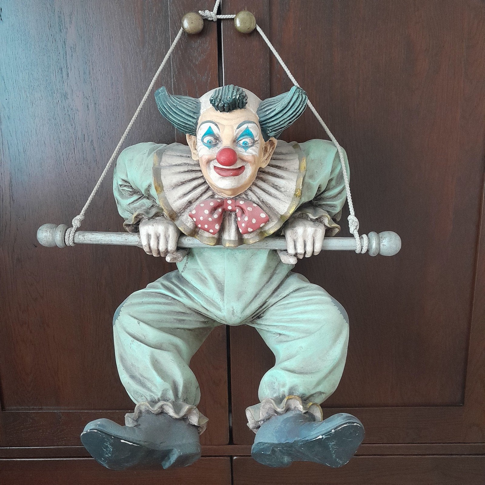 Vintage Clown Wanddecoratie - Gesigneerd en Gedateerd '96, Antiek en Kunst, Ophalen of Verzenden, Wanddecoratie, Composieten, Azië