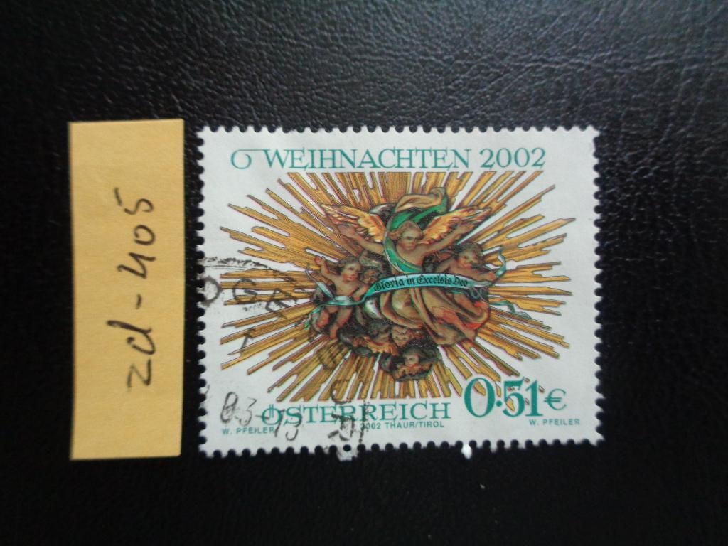 oostenrijk - kerst 2002 (zd-405), Ophalen of Verzenden, Gestempeld