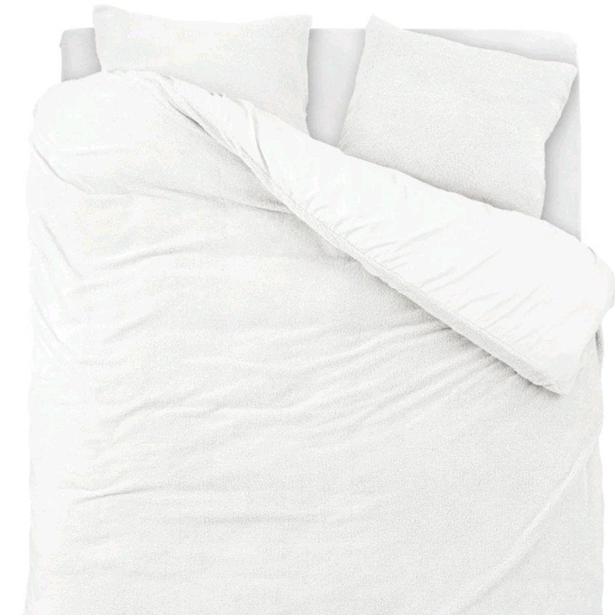 Sleeptime Teddy Dekbedovertrek Wit 140x200/220 incl. sloop, Eenpersoons, Wit, Dekbedovertrek, Onbekend