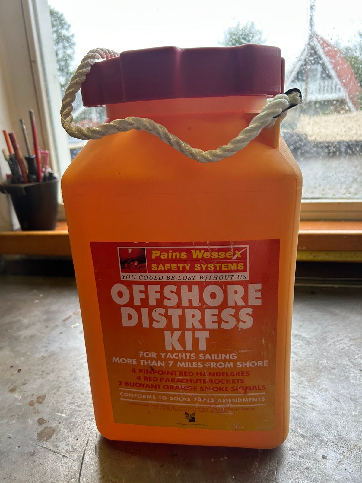 Waterdichte kunststof ton voor oo de boot, Ophalen of Verzenden, Zo goed als nieuw, Ankeren en Afmeren, Zeilboot of Motorboot