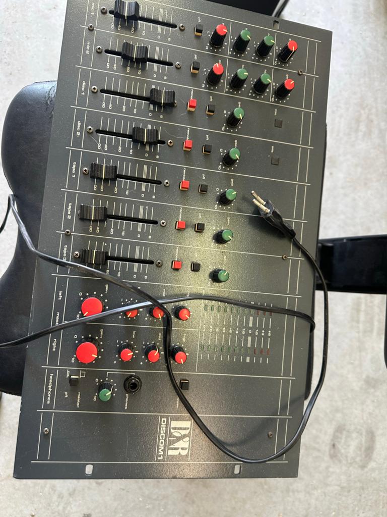 D&R Discom 1 DJ Mixer - Vintage Mengpaneel, Muziek en Instrumenten, Mengpanelen, Ophalen of Verzenden, Gebruikt, 5 tot 10 kanalen