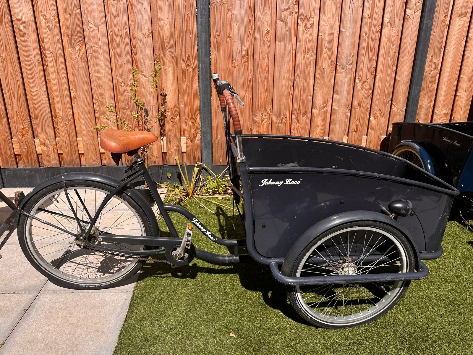 Johnny loco bakfiets, Ophalen, Gebruikt, Huif, 2 kinderen