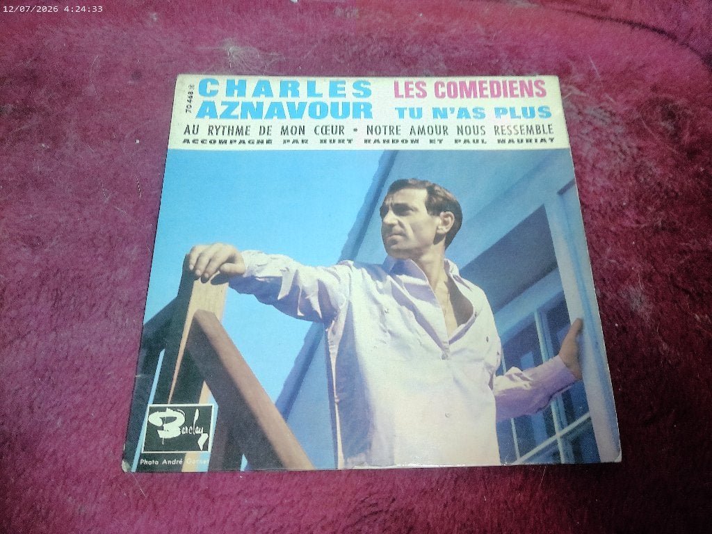 Charles Aznavour - EP Les Comediens, Gebruikt, 7 inch, Pop, EP