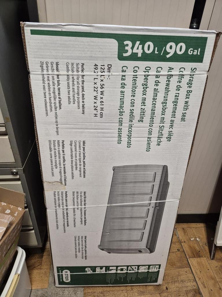 Opbergbox met zitting, Ophalen, Nieuw, Kunststof, Overige typen