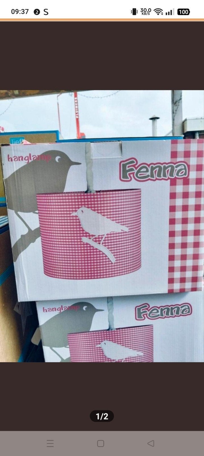 7x Hanglamp Fenna vogels fuchsia-wit - Nieuw in doos, Ophalen of Verzenden, Nieuw, Overige materialen, Kinderkamer, vrolijk, modern