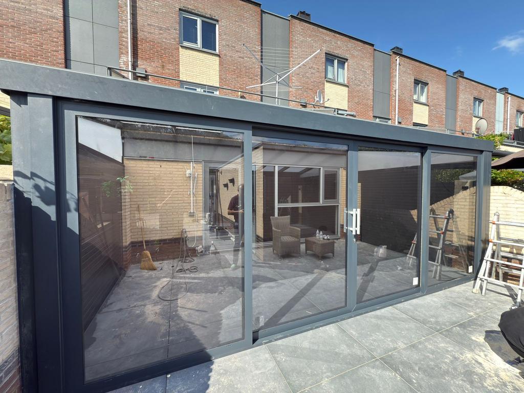 Overkapping veranda bouwpakket, Ophalen, Nieuw, 500 cm of meer, 3 ramen of meer