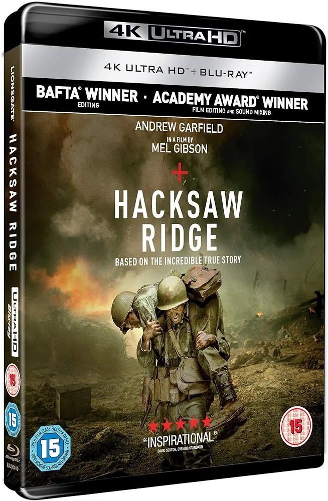 Hacksaw Ridge 4K UHD/Ultra HD Blu-Ray UK (Geseald), Cd's en Dvd's, Ophalen of Verzenden, Nieuw in verpakking, Actie