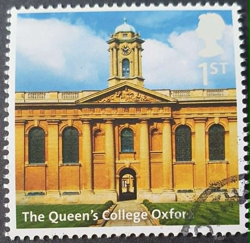 212-26 Engeland (16) / The Queen`s College Oxford, Verzenden, Gestempeld