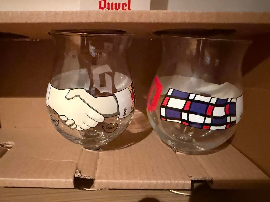 Duvel glas Texas 2maal, Ophalen of Verzenden, Glas of Glazen, Duvel