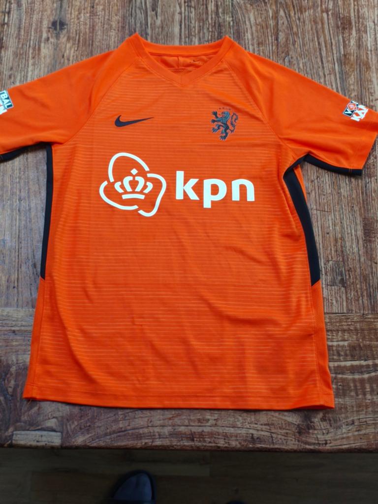 Nike Nederlands elftal trainingsshirt 152, Ophalen of Verzenden, Zo goed als nieuw, Jongen of Meisje, Sport- of Zwemkleding