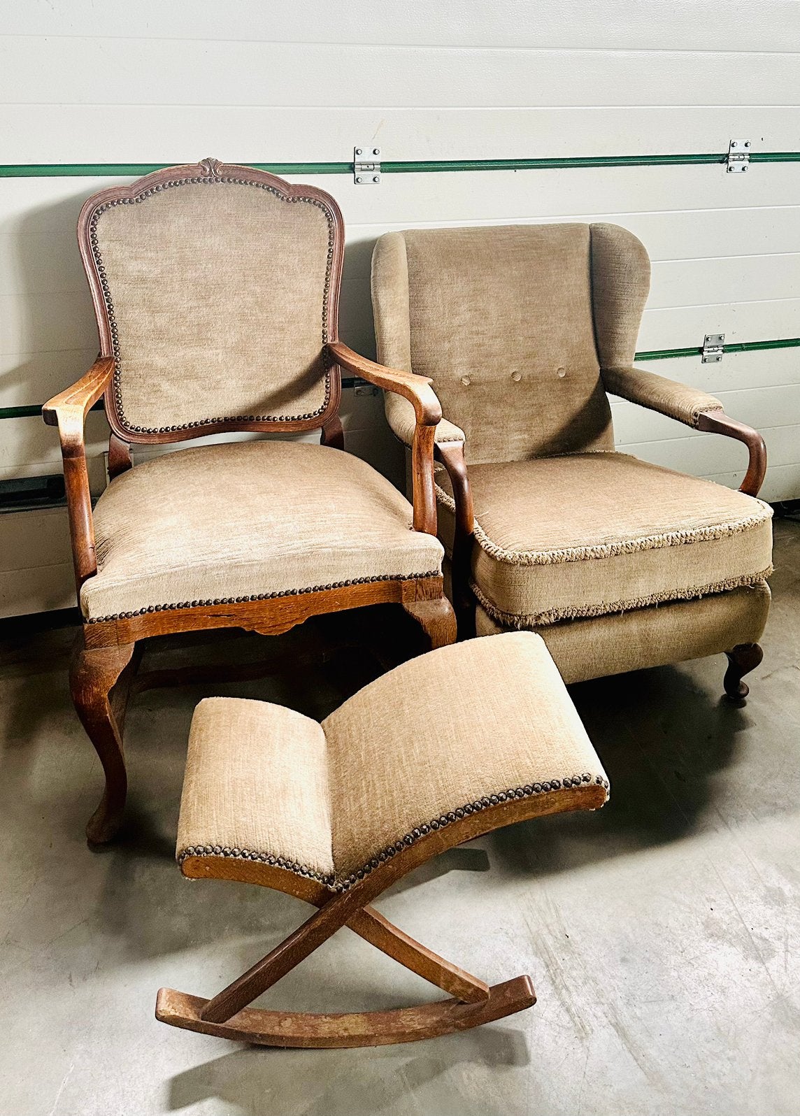 Massief houten queen ann fauteuils, Ophalen, 75 tot 100 cm, Zo goed als nieuw, 50 tot 75 cm