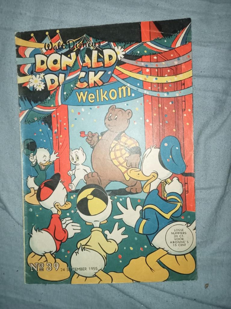 Donald duck 1955 no.39 tom poes & ollie b.Bommel, Ophalen of Verzenden