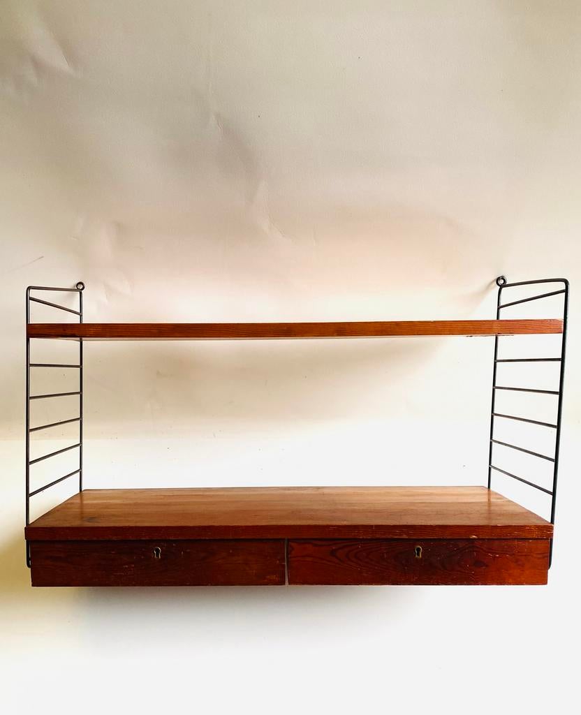 String pine dubbel wandrek , design Nisse Strinning, Gebruikt, Denemarken, Ophalen of Verzenden, Onbekend