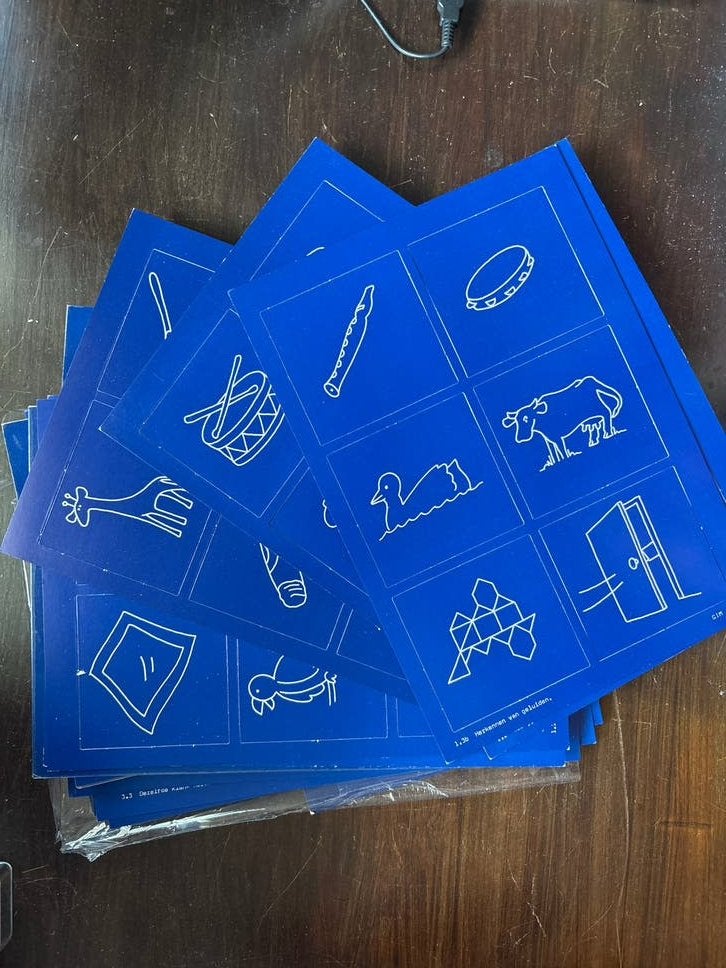 Pictogrammen platen set voor logopedie en taalontwikkeling, Ophalen of Verzenden, Zo goed als nieuw, Taal en Lezen
