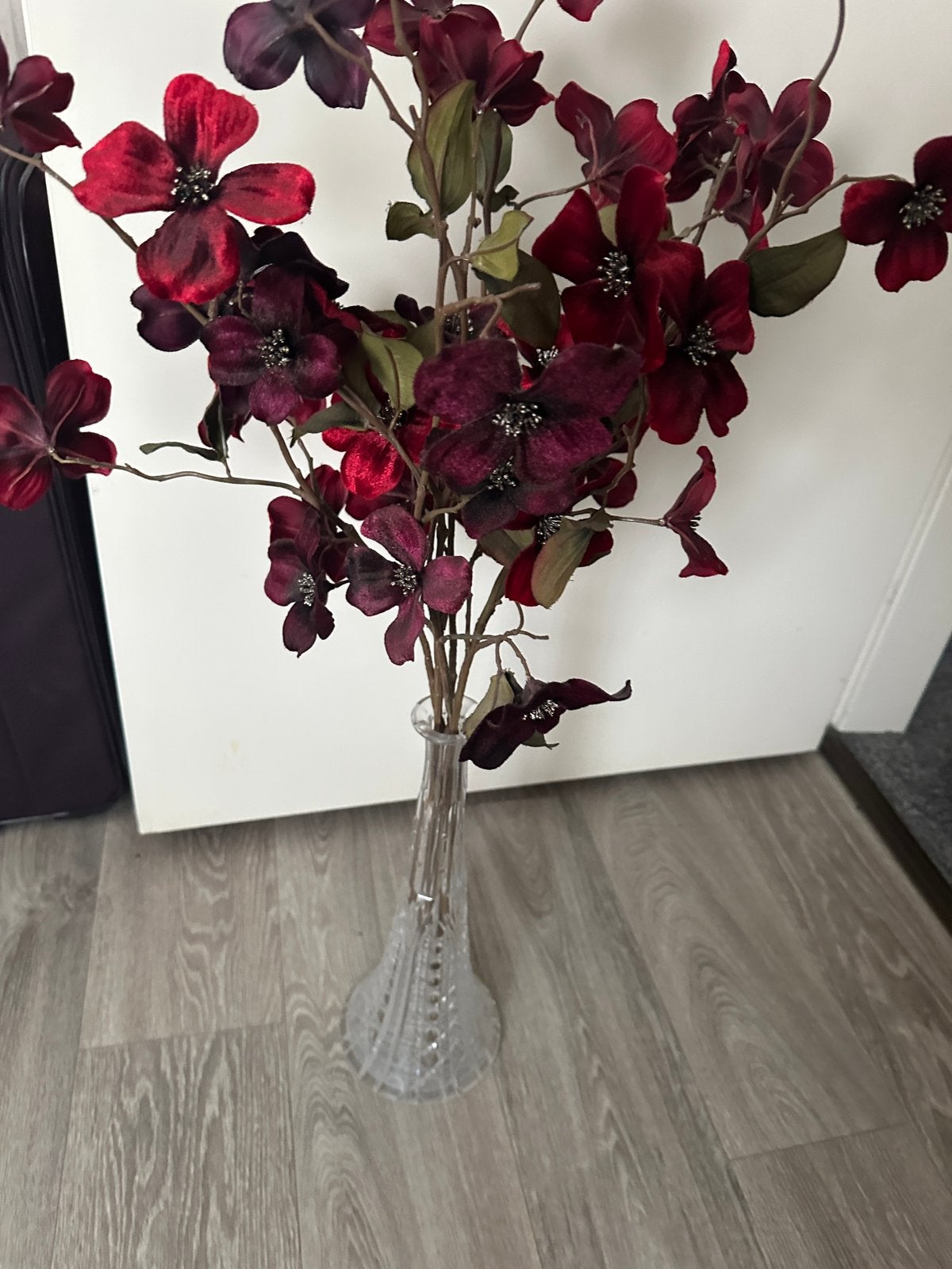 Zijden kunst bloemen in vaas, Ophalen of Verzenden, Zo goed als nieuw