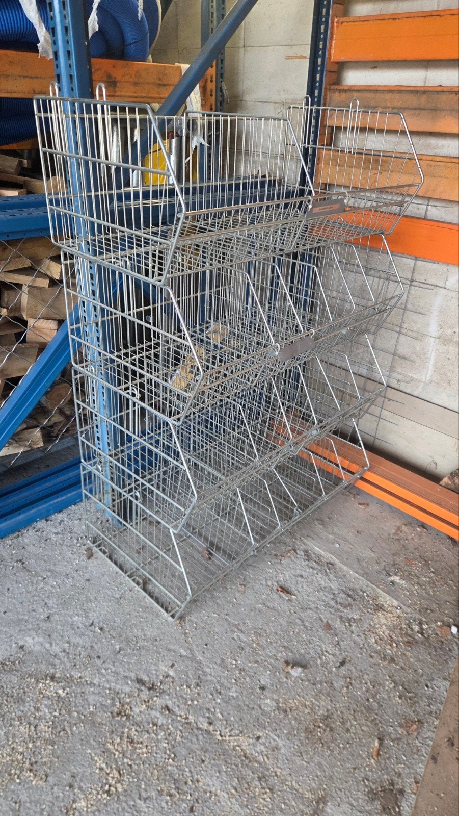 Metalen opbergrek met 3 manden, Huis en Inrichting, Ophalen