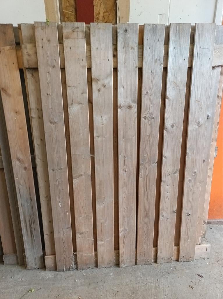 Schutting delen red cedar hout, Tuin en Terras, Schuttingen, Ophalen, Hout, Minder dan 3 meter, 1 tot 2 meter