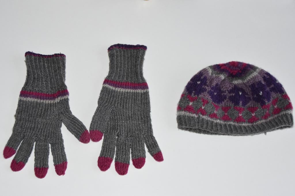 Hand gebreide set sjaal & muts & handschoenen zaksjaal, Kleding | Dames, Mutsen, Sjaals en Handschoenen, Verzenden, Gedragen, Maat 46/48 (XL) of groter