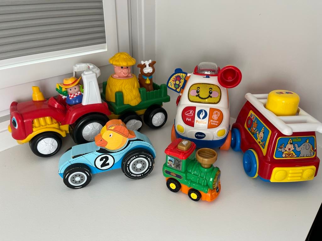 Vtech en Little People speelgoedvoertuigen, Ophalen of Verzenden, Gebruikt