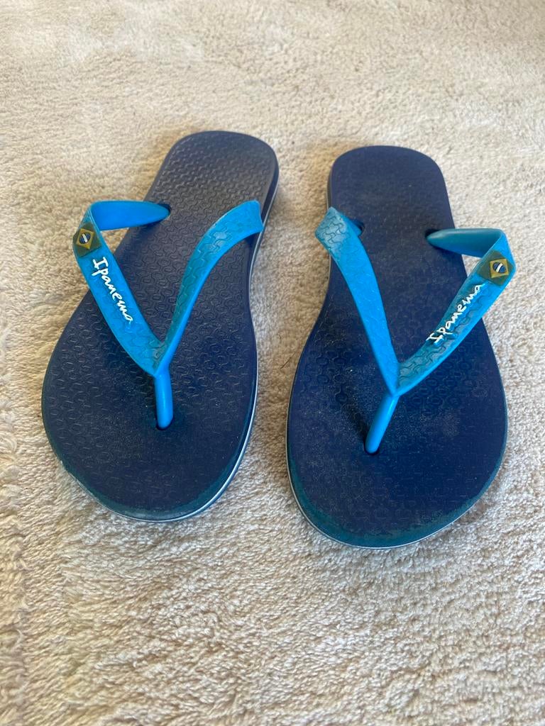 Ipanema slippers - Blauw - Maat 33, Ophalen of Verzenden, Gedragen, Blauw, Slippers