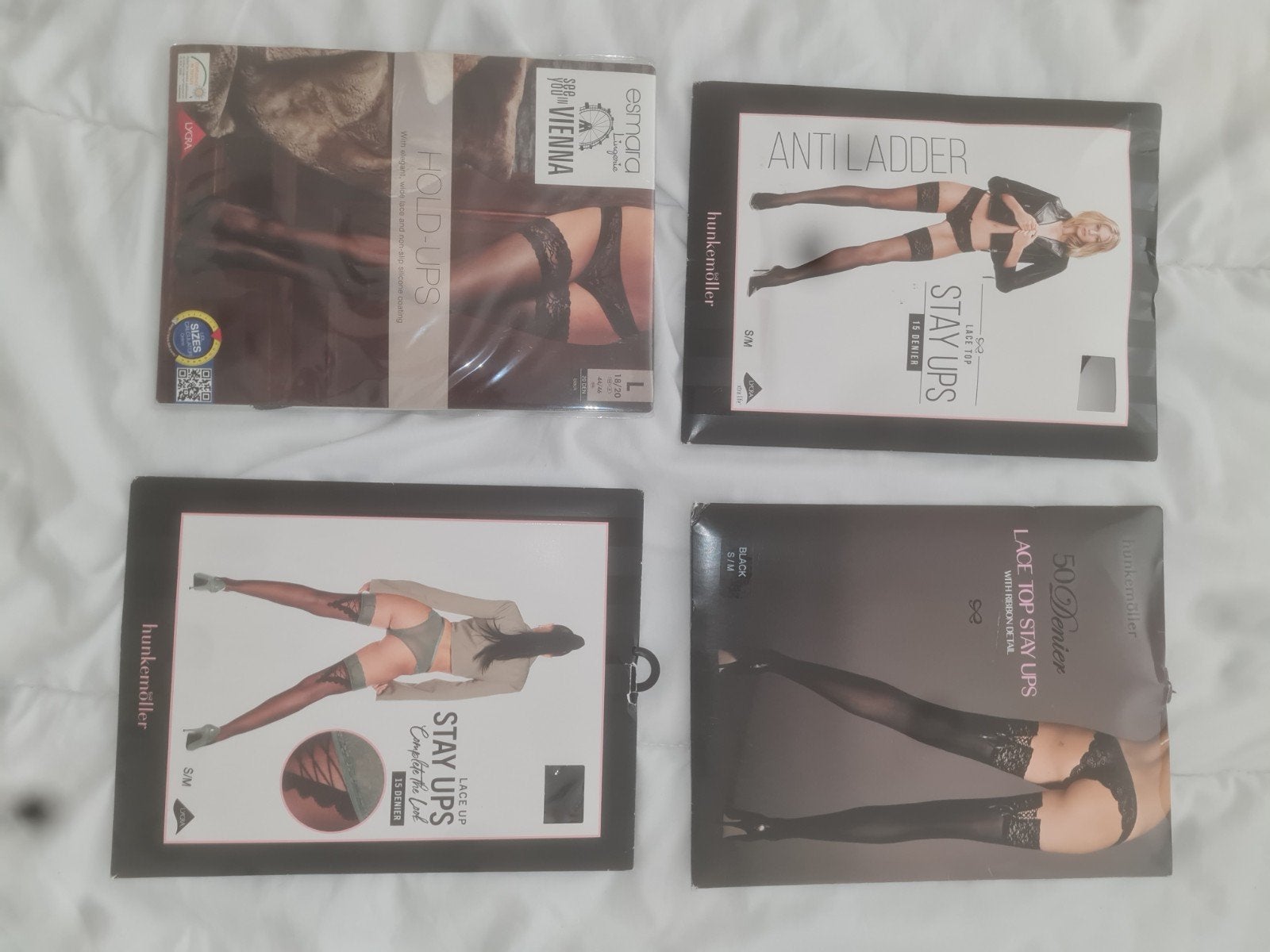 stay ups,hold ups, Verzenden, Zo goed als nieuw, Zwart, Panty