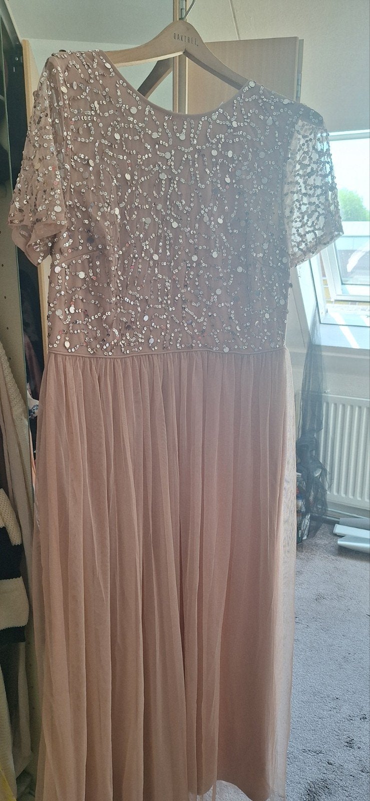 Body&flirt jurk met glitters/pailletten maat 46 roze, Kleding | Dames, Gelegenheidskleding, Overige typen, Maat 46/48 (XL) of groter