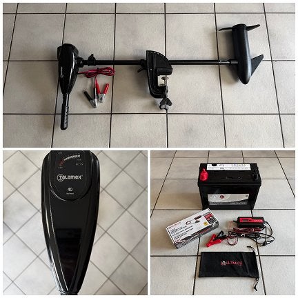Nette Set ! Talamex 40 LBS incl. 105Ah Dynac en Oplader, Ophalen, Zo goed als nieuw
