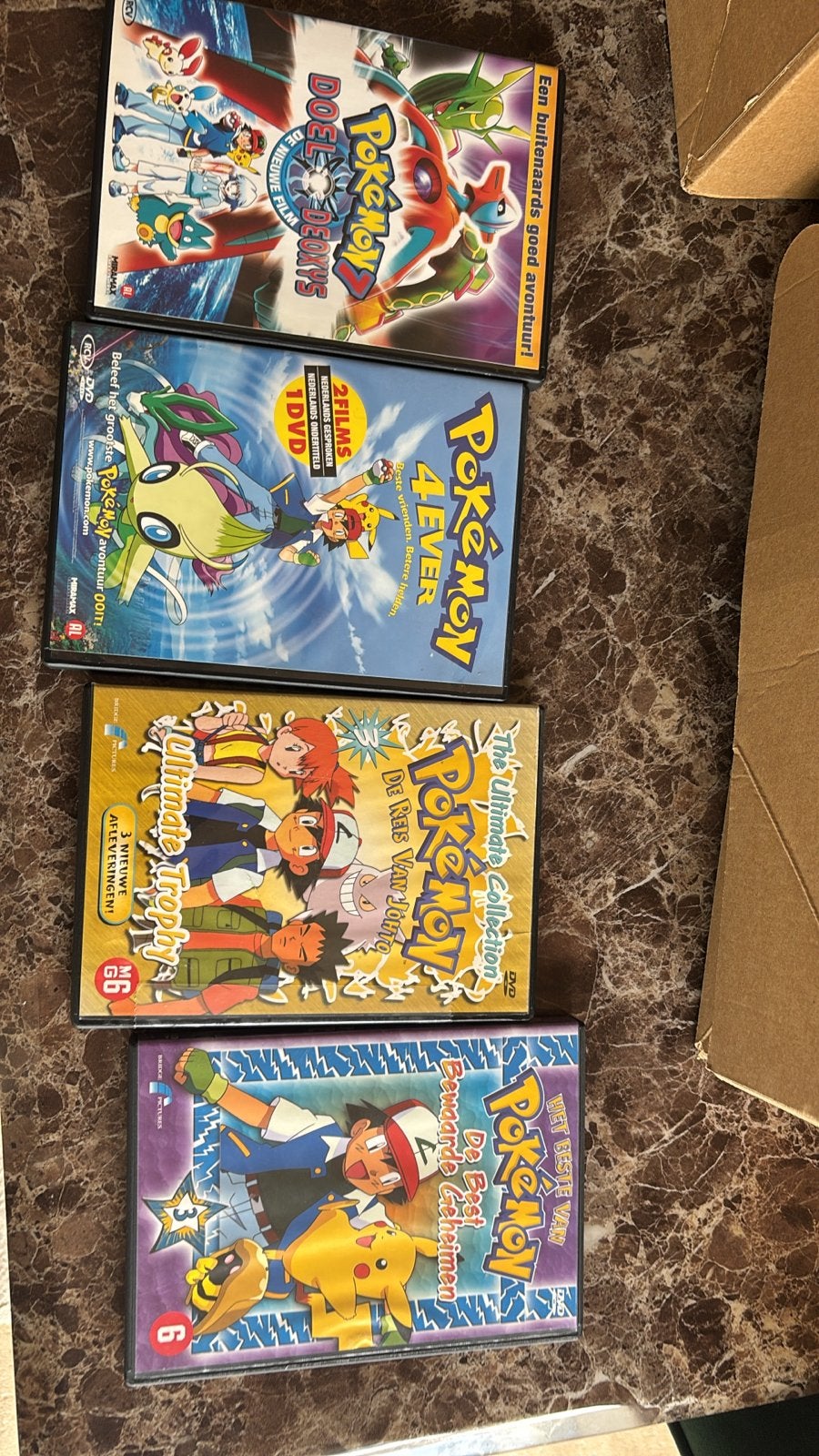 Pokémon DVD Collectie - 4 films en 2 series, Gebruikt, Animatie, Verzamelbox, Alle leeftijden