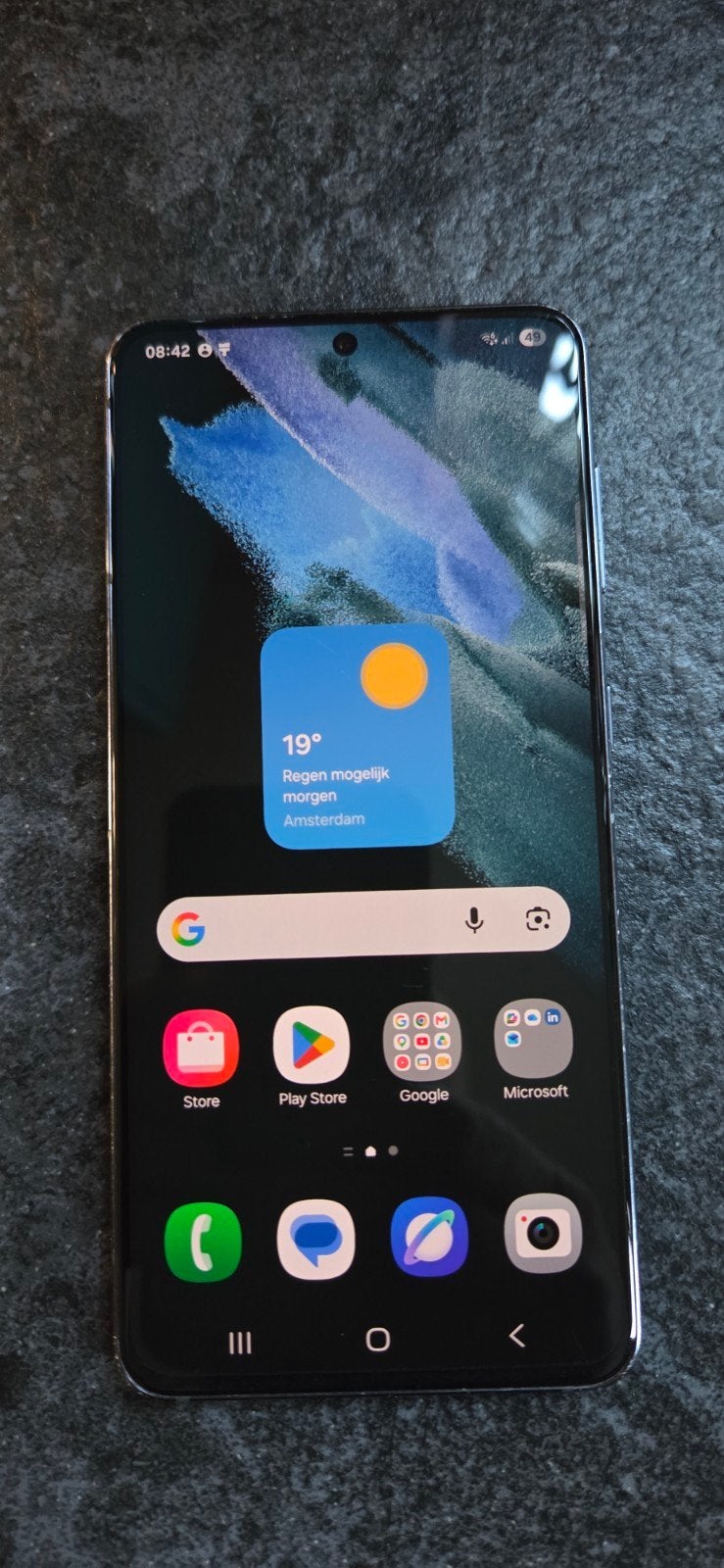 Samsung Galaxy S21 5G 128GB Zwart - Gebruikt, Gebruikt, Zwart, Touchscreen, Ophalen of Verzenden
