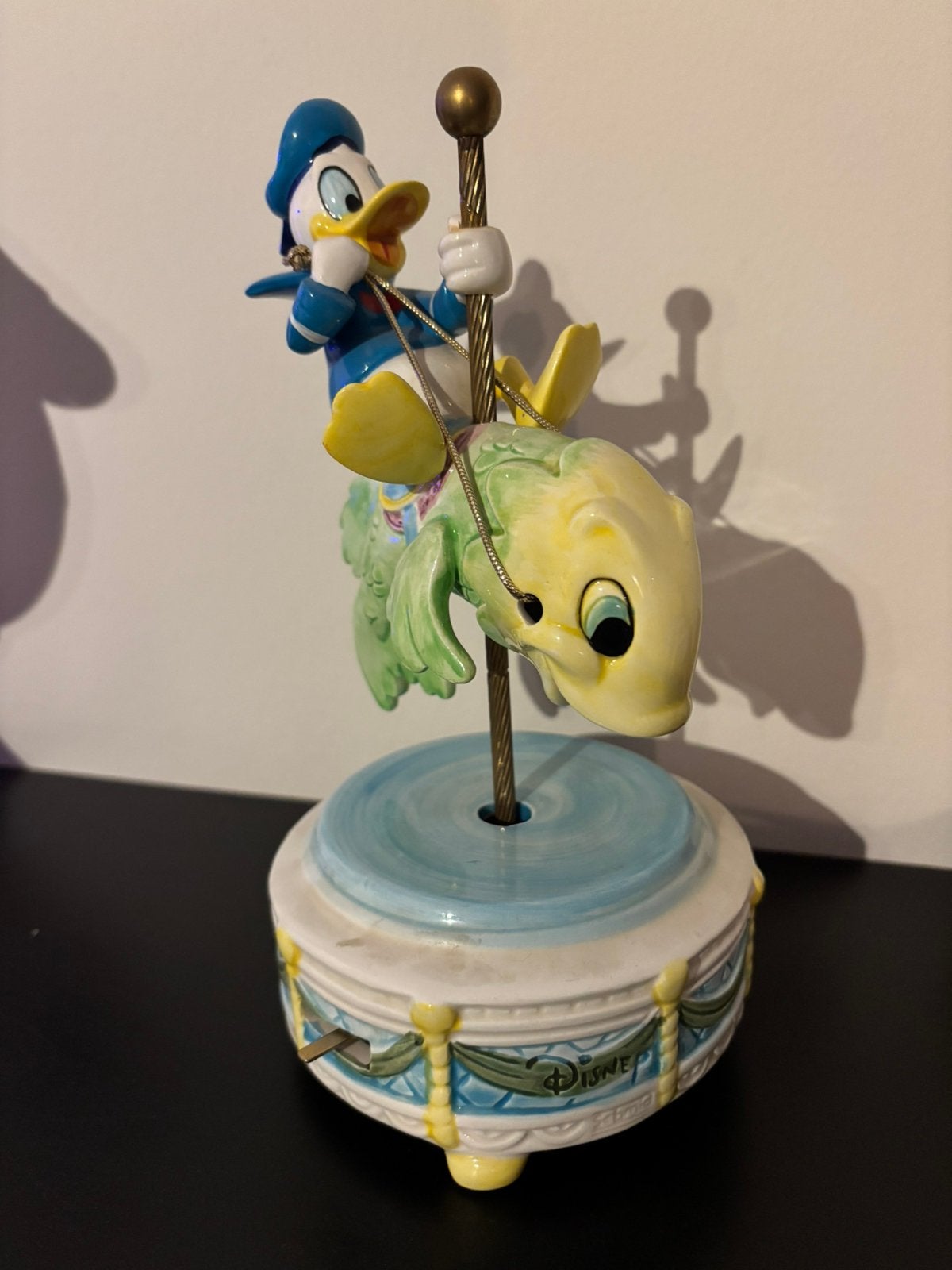 Schmid Donald Duck muziekdoos, Ophalen of Verzenden, Donald Duck, Zo goed als nieuw, Beeldje of Figuurtje